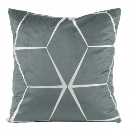 DEKORAČNÍ POVLAK NA POLŠTÁŘ BLINK28 45X45 CM STŘÍBRNÁ