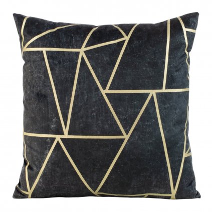 DEKORAČNÍ POVLAK NA POLŠTÁŘ BLINK29 45X45 CM TMAVĚŠEDÁ