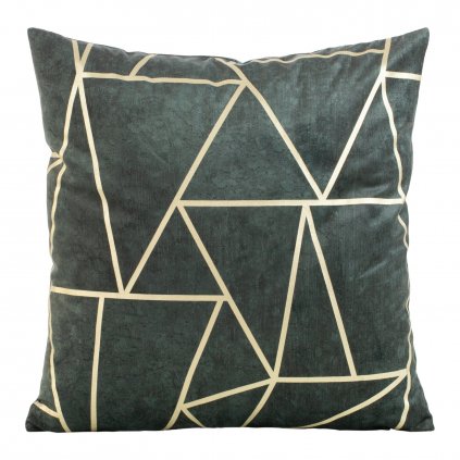 DEKORAČNÍ POVLAK NA POLŠTÁŘ BLINK29 45X45 CM TMAVĚMĚTOVÁ