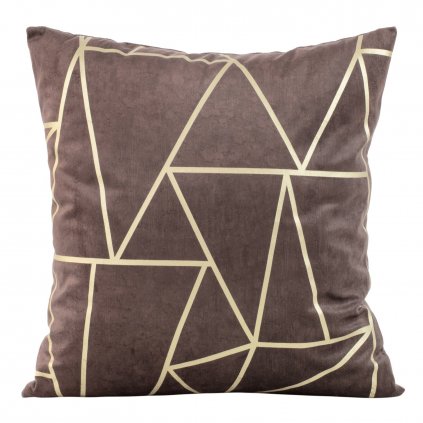 DEKORAČNÍ POVLAK NA POLŠTÁŘ BLINK29 45X45 CM HNĚDÁ