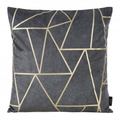 DEKORAČNÍ POVLAK NA POLŠTÁŘ BLINK29 45X45 CM TMAVĚŠEDÁ