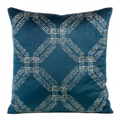 DEKORAČNÍ POVLAK NA POLŠTÁŘ BLINK30 45X45 CM NÁMOŘNICKÁ MODRÁ