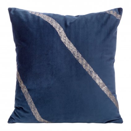 DEKORAČNÍ POVLAK NA POLŠTÁŘ BLINK34 45X45 CM NÁMOŘNICKÁ MODRÁ