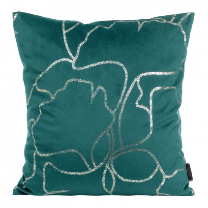 DEKORAČNÍ POVLAK NA POLŠTÁŘ BLINK35 45X45 CM TMAVĚTYRKYSOVÁ