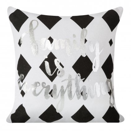 DEKORAČNÍ POVLAK NA POLŠTÁŘ ENOLA 38X38 CM VZOROVANÁ