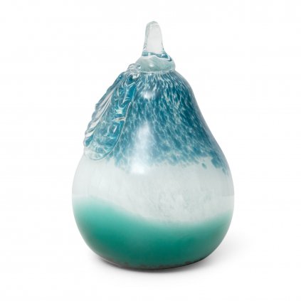 SKLENĚNÁ DEKORAČNÍ FIGURKA DAGI (05) 11X11X15 CM TYRKYSOVÁ