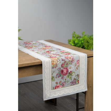 UBRUS OLIE 47X140 CM VZOROVANÝ