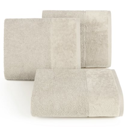 BAVLNĚNÝ RUČNÍK LUCY2 30X50 CM BÉŽOVÁ