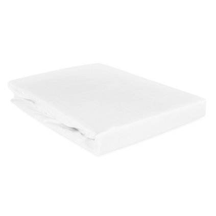 przescieradlo satyna bawelniana z gumka bialy 603