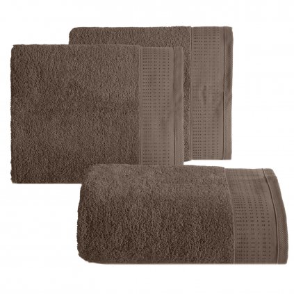 FROTÉ RUČNÍK STELLA09 70X140 CM HNĚDÁ