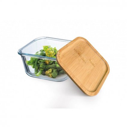 simax pojemnik z bambusowa pokrywka 05l