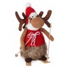 VÁNOČNÍ DEKORAČNÍ FIGURKA REINDEER 37 CM VÍCEBAREVNÁ