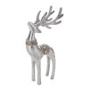 VÁNOČNÍ DEKORAČNÍ FIGURKA DEER 23CM STŘÍBRNÁ