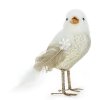 VÁNOČNÍ FIGURKA BIRD SADA 6KS 15 CM BÍLÁ
