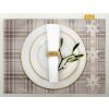 SADA 4 KS VÁNOČNÍ PROSTÍRÁNÍ NA STŮL HOLLY 30X40 CM VZOROVANÁ