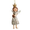 SADA 4KS VÁNOČNÍ OZDOBA ANGEL 9 CM VÍCEBAREVNÁ