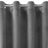ZATEMŇOVACÍ ZÁVĚS NA KROUŽCÍCH MELANIE 140X250 CM ŠEDÁ