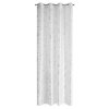 ZÁCLONA NA KROUŽCÍCH FEZA 140X250 CM BÍLÁ