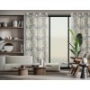 ZÁVĚS NA KROUŽCÍCH OLA 140X250 CM VZOROVANÁ