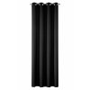 ZÁVĚS NA KROUŽCÍCH RITA 140X250 CM ČERNÁ