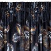 ZATEMŇOVACÍ ZÁVĚS NA PÁSCE LIMITED COLLECTION PEONIA2 140X270 CM ČERNÁ