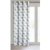 ZATEMŇOVACÍ ZÁVĚS NA KROUŽCÍCH ASETA 140X250 CM VZOROVANÁ
