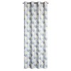 ZATEMŇOVACÍ ZÁVĚS NA KROUŽCÍCH ASETA 140X250 CM VZOROVANÁ