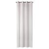 ZÁVĚS NA KROUŽCÍCH RIVIA 140X250 CM BÍLÁ