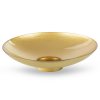 DEKORAČNÍ SKLENĚNÁ MISKA KALA (FI) 35X9 CM ZLATÁ