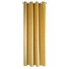 ZATEMŇOVACÍ ZÁVĚS NA KROUŽCÍCH PIERRE 140X250 CM ZLATÁ