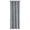 ZATEMŇOVACÍ ZÁVĚS NA KROUŽCÍCH JULIA 140X250 CM ŠEDÁ