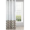 ZATEMŇOVACÍ ZÁVĚS NA KROUŽCÍCH GINA 140X250 CM VZOROVANÁ