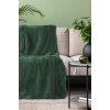 CHLUPATÁ DEKA TIFFANY 150X200 CM TMAVĚZELENÁ