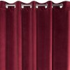 ZATEMŇOVACÍ ZÁVĚS NA KROUŽCÍCH VILLA 140X250 CM BORDOVÁ