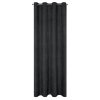 ZATEMŇOVACÍ ZÁVĚS NA KROUŽCÍCH MILO 140X250 CM ČERNÁ