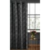 ZATEMŇOVACÍ ZÁVĚS NA KROUŽCÍCH PIERRE CARDIN GOYA 140X250 CM ČERNÁ