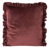 DEKORAČNÍ POVLAK NA POLŠTÁŘ VELVET25 45X45 CM BORDOVÁ
