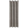 ZATEMŇOVACÍ ZÁVĚS NA KROUŽCÍCH MILO 140X250 CM ŠEDÁ