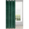ZATEMŇOVACÍ ZÁVĚS NA KROUŽCÍCH VILLA 140X250 CM TMAVĚZELENÁ