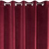 ZATEMŇOVACÍ ZÁVĚS NA KROUŽCÍCH RIA 140X250 CM BORDOVÁ