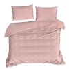 LOŽNÍ POVLEČENÍ DINA 220X200 CM, 2KS 70X80 CM PÚDROVĚ RŮŽOVÁ