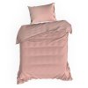 LOŽNÍ POVLEČENÍ DINA 220X200 CM, 2KS 70X80 CM PÚDROVĚ RŮŽOVÁ