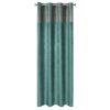 ZATEMŇOVACÍ ZÁVĚS NA KROUŽCÍCH PERI 140X250 CM TYRKYSOVÁ