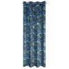 ZATEMŇOVACÍ ZÁVĚS NA KROUŽCÍCH LAZUR 140X250 CM VZOROVANÁ