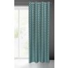 ZÁVĚS NA KROUŽCÍCH CUBE 140X250 CM TMAVĚTYRKYSOVÁ