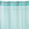 ZÁCLONA NA KROUŽCÍCH ANIKA 140X250 CM TYRKYSOVÁ