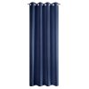 ZÁVĚS NA KROUŽCÍCH RITA 140X250 CM TMAVĚMODRÁ