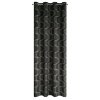 ZATEMŇOVACÍ ZÁVĚS NA KROUŽCÍCH POLA 140X250 CM ČERNÁ