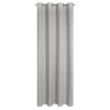 ZÁVĚS NA KROUŽCÍCH CINDY 140X250 CM ŠEDÁ