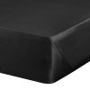 MAKOSATENOVÉ PROSTĚRADLO NOVA 180X210 CM ČERNÁ